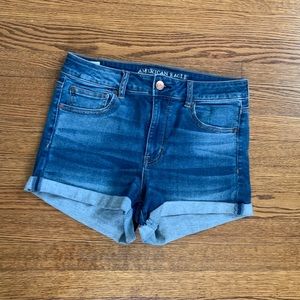 high waisted american eagle jeans shorts